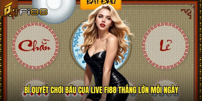 Bí quyết chơi bầu cua live Fi88 thắng lớn mỗi ngày