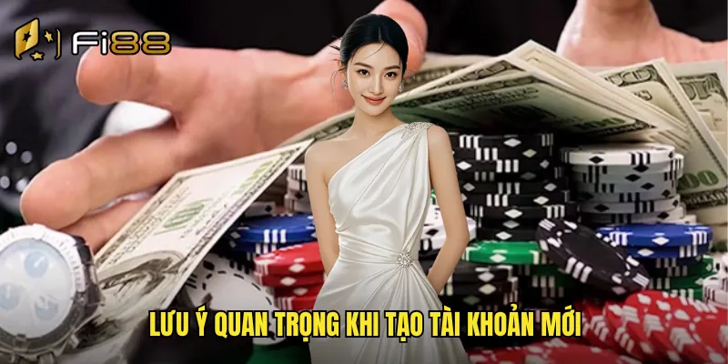 Đăng Ký Tài Khoản Fi88 Nhanh Chóng - Nhận Ngay Ưu Đãi Hấp Dẫn 3 Lưu ý quan trọng khi tạo tài khoản mới
